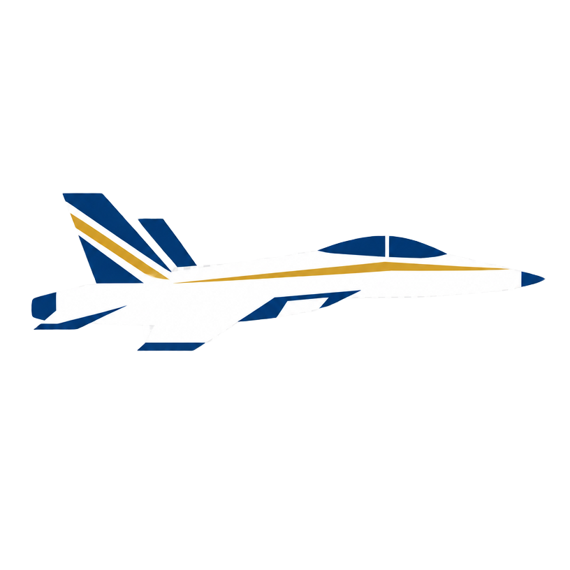 Illustration of a military jet fighter